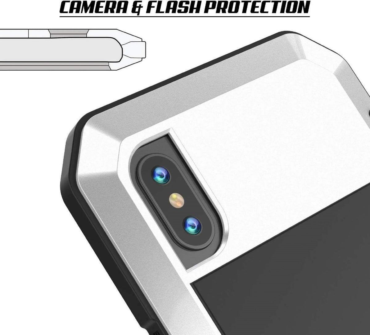 Shockproof (Gold) Travel exterior Plus Protection, Gorilla Glass Military Case Duty Grade Resistant and Scratch 6s Rugged iPhone Metal Aluminum Heavy