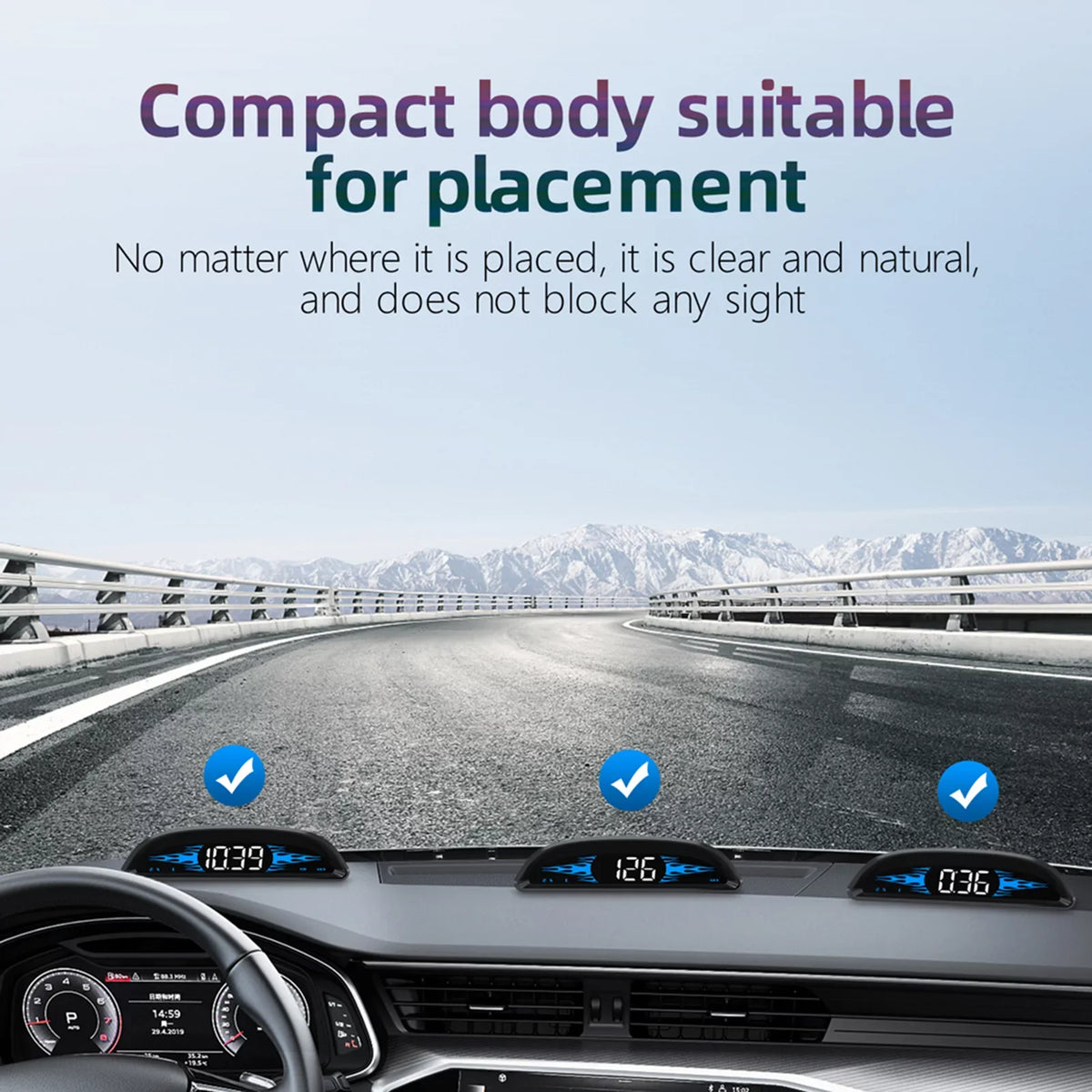 Vehicles, Speedometer, Alarm Overspeed Andoer Direction, Mileage, GPS Time, Head-up Display Navigation for