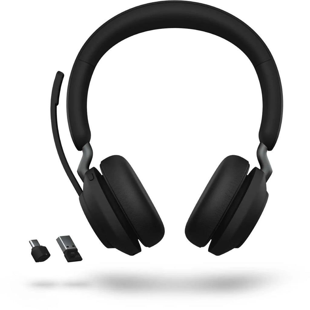 Stand Headset with USB-C USB-C Connector UC Black Ear Jabra Charging Single - - Evolve2 65 Mono
