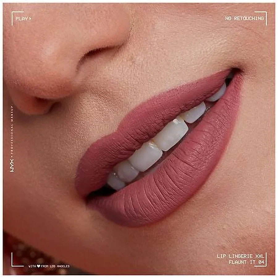 Lip It Makeup Pack Flaunt of 1.0 XXL Matte Lipstick, Lingerie Liquid EA Professional 2 NYX
