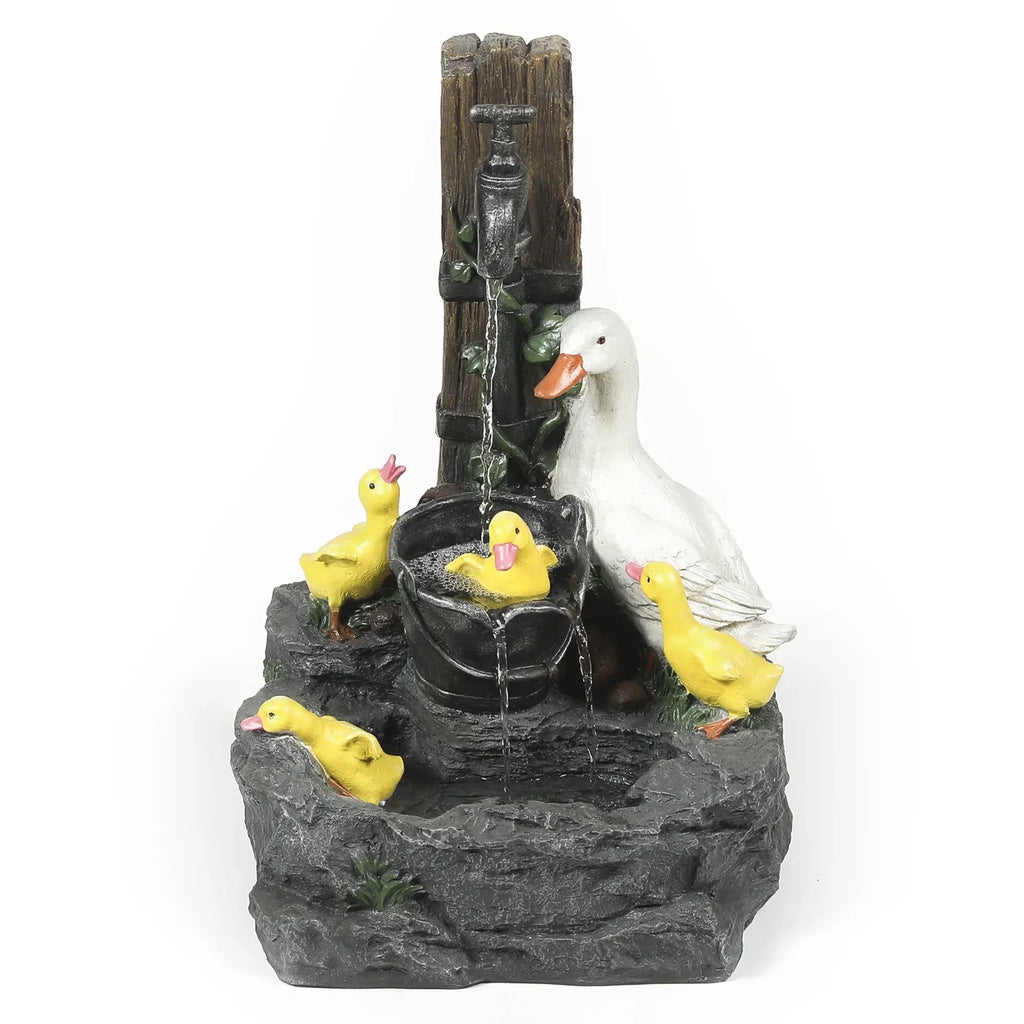 Resin Bath Ambiance exterior Duck HomeStock Fountain Antique Family