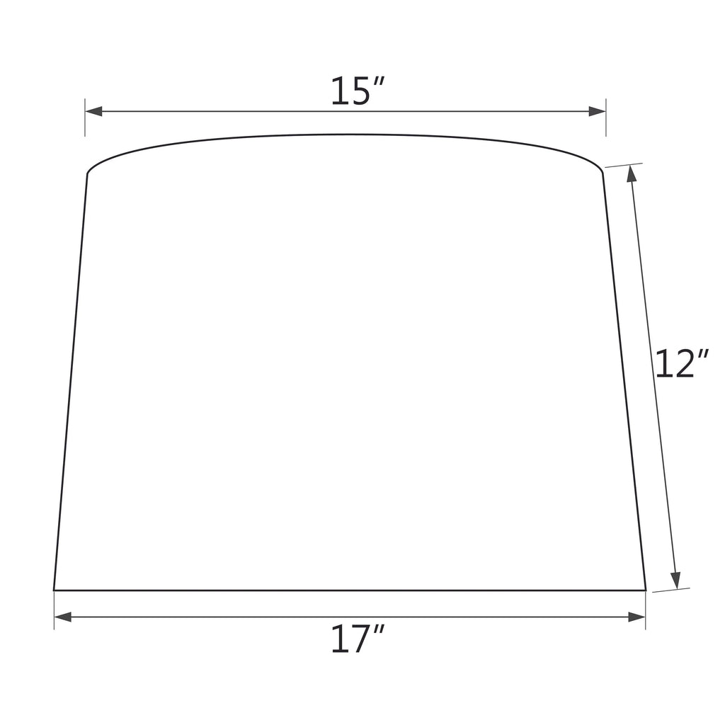 Hardback Contruction 17" White, Creative Spider x 12") in (15" 17" Shade x wide Lamp Transitional 32326 Aspen Empire Shaped