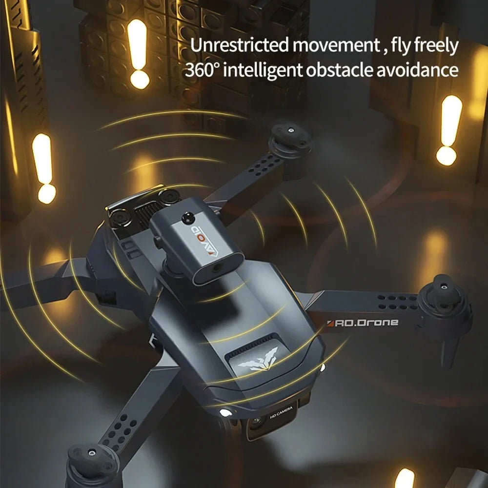 for Quadcopter Obstacle Professional Toys 6CH RC Drone 4K Avoidance Dual Drone Camera Helicopter Battery Foldable RC Boys Kids 3PC