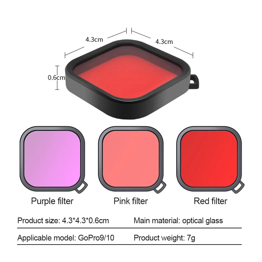 Kit + 3pcs case Tempered + Waterproof Camera 2pcs + Tempered Kit Kit 3pcs Camera + suit,Plates + 3pcs Waterproof Compatible Filters Plates Waterproof Camera Dazzduo + Camera Waterproof Kit +