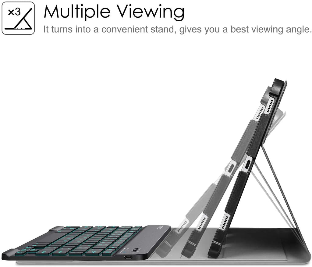 11 inch Cover Tab Galaxy Slim Pen / Holder] Galaxy Wireless (2022) 7 [S Tablet, Composition Keyboard for with Fintie S8 (2020) Color Tab S7 Case Detachable Keyboard, Backlit Stand Bluetooth