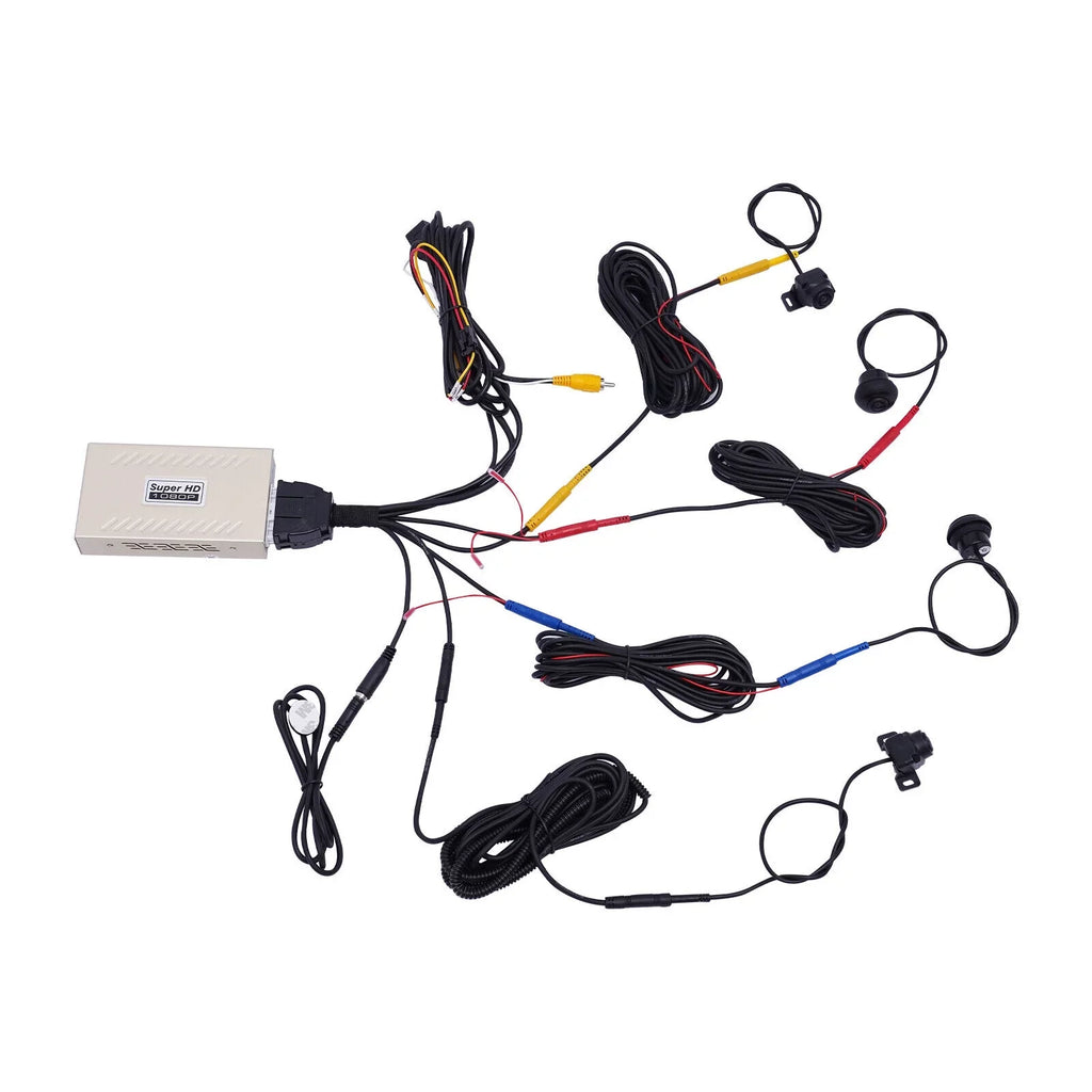 Recording System 360° DVR Miumaeov Panoramic 4-camera View Seamless Bird Car Kits 1080P