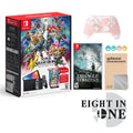 Mytrix OLED Gray Pink Switch & Super Nintendo Accessories Bros. Ultimate Super Sakura Smash Wireless and Controller Triangle Bundle: Membership Console, with Strategy Pro with Bros. Smash