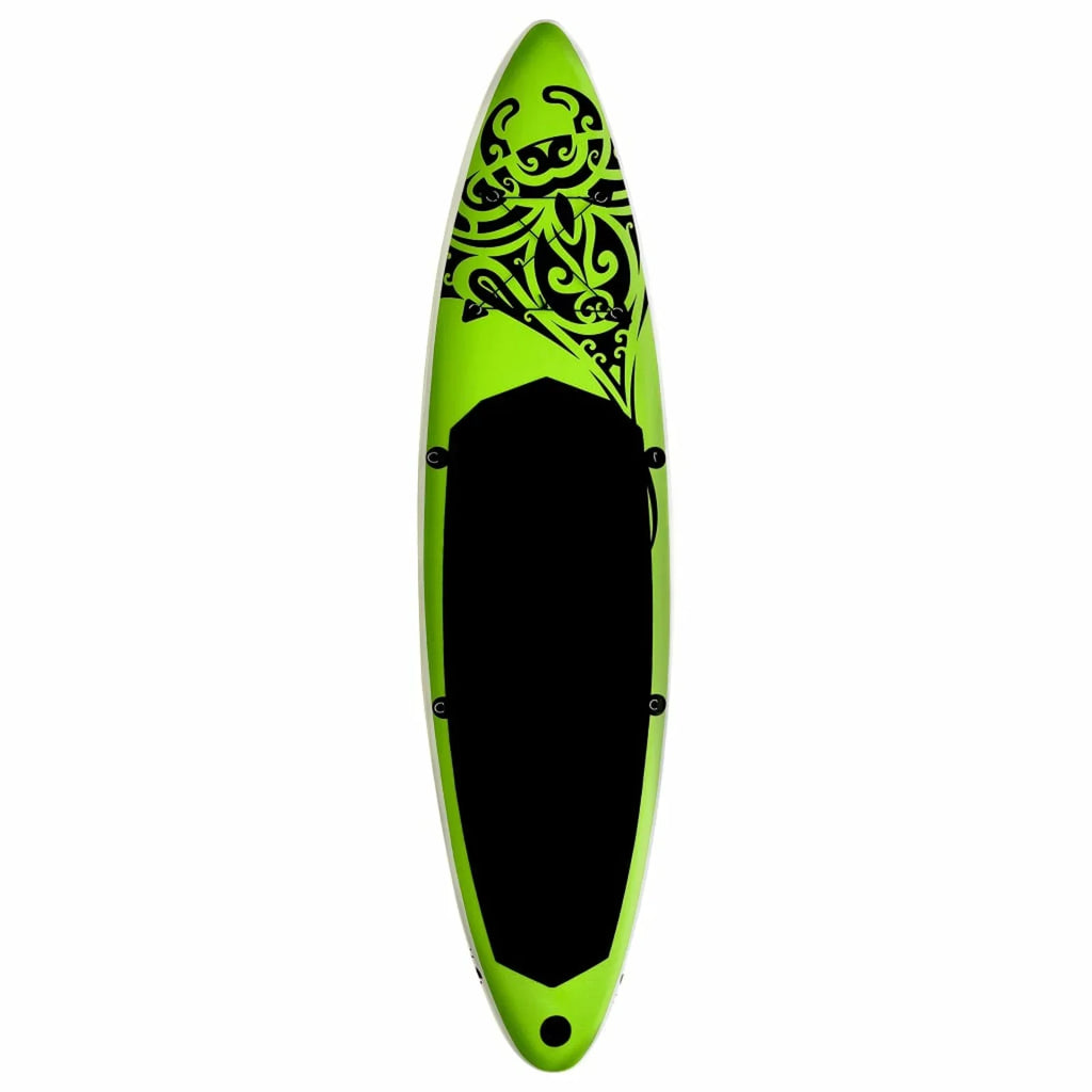MABOTO Set Paddleboard Inflatable 126"x29.9"x5.9" Green