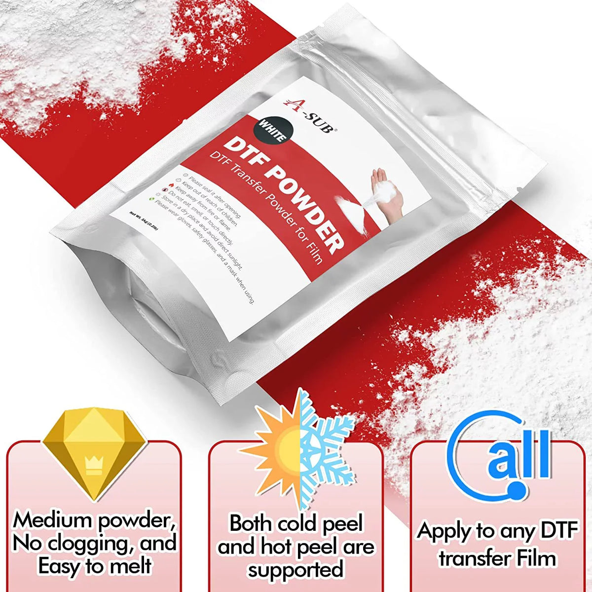 11.7"x16.5" DTF Transfer Film DTF Powder DTF A-SUB Adhesive Dark/Light Fabrics Powder - Transfer Film Clear A3 for Transfer Film Sublimation and and for Paper Heat