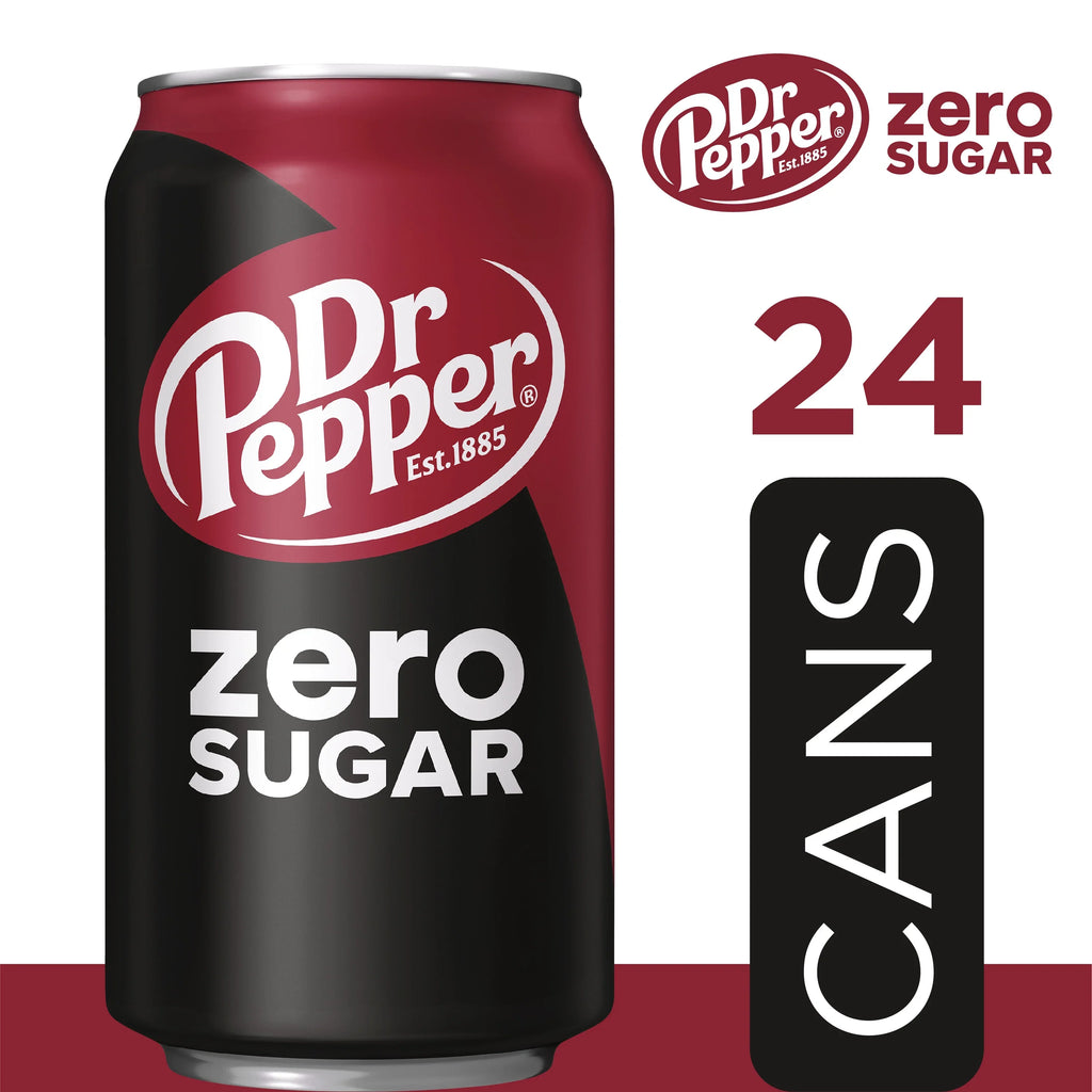 Cans Pop, Zero Soda Pack 24 Dr oz, fl Sugar 12 Pepper