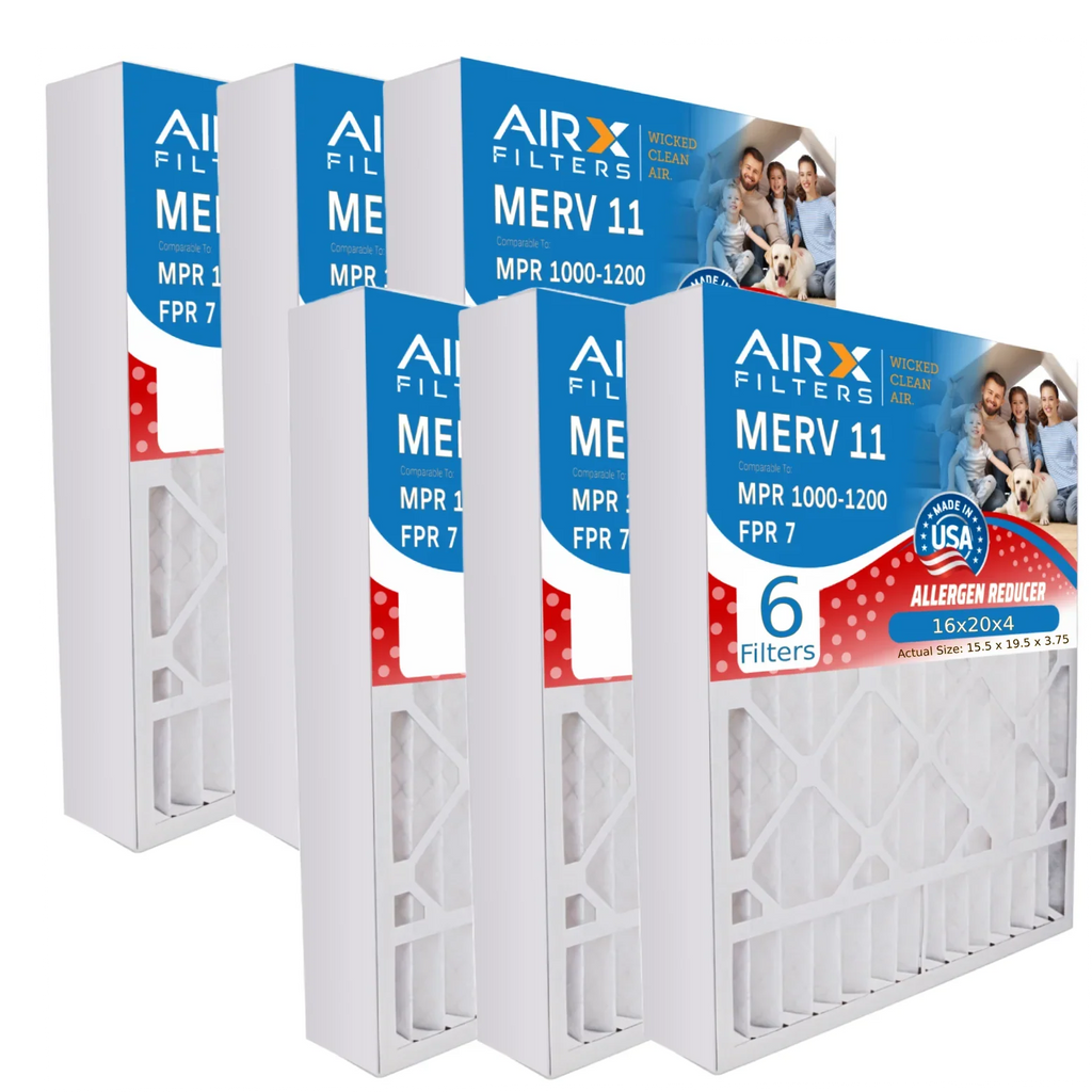 1200 1000, Filter 6 CLEAN MERV & Pack FPR Air Compatible 7 Furnace 16x20x4 WICKED FR1000M-111 11 Comparable 16x20x4 Filter MPR FILTERS MPR by Rodgers AIR. AIRX Premium Made to with 11 White MERV USA