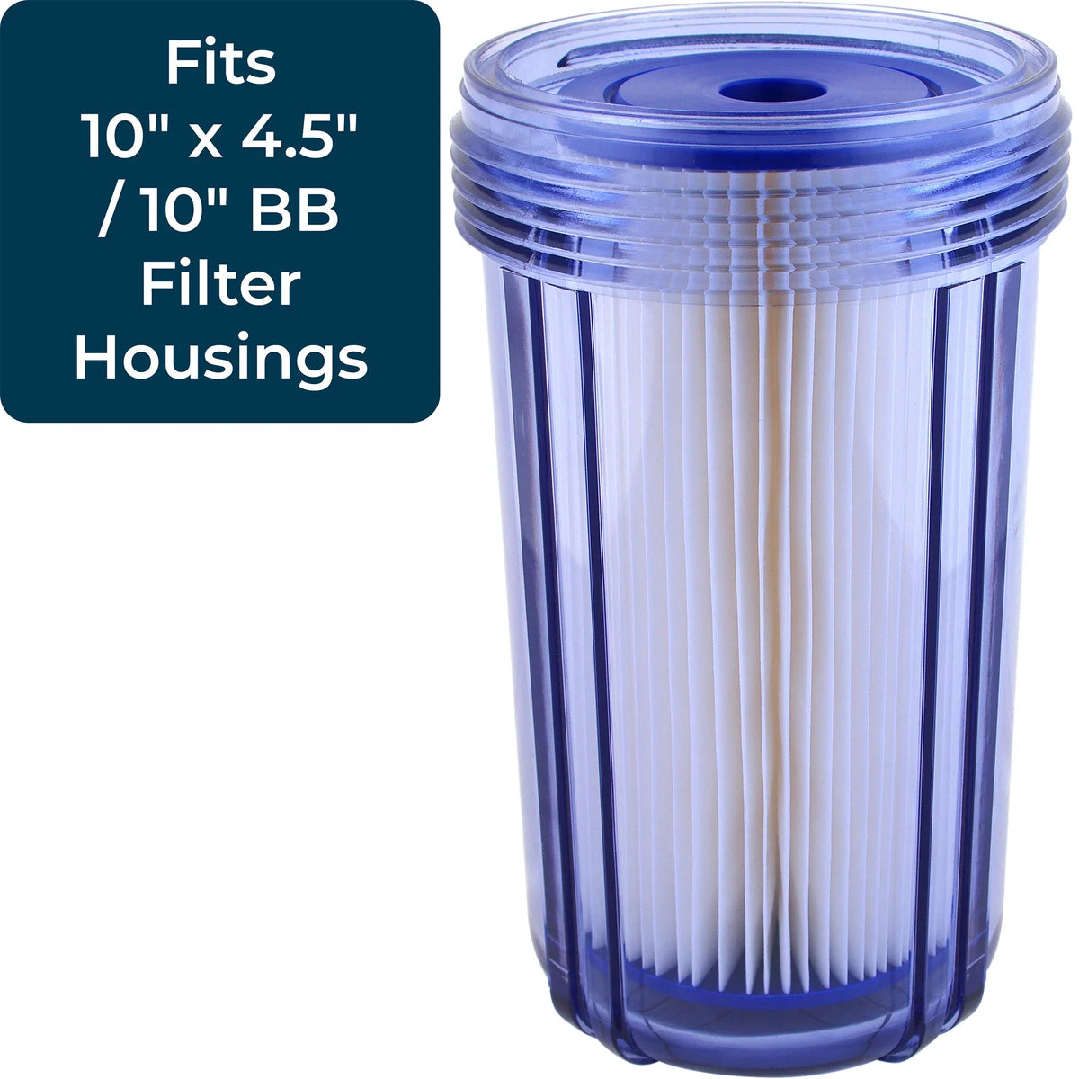 Filter (8 4.5" Micron x Polyester SpiroPure Pleated Cartridge, 30 10 Pack)