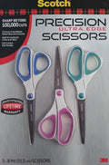 Pack Ultra Precision Scissors, Scotch 3 Edge