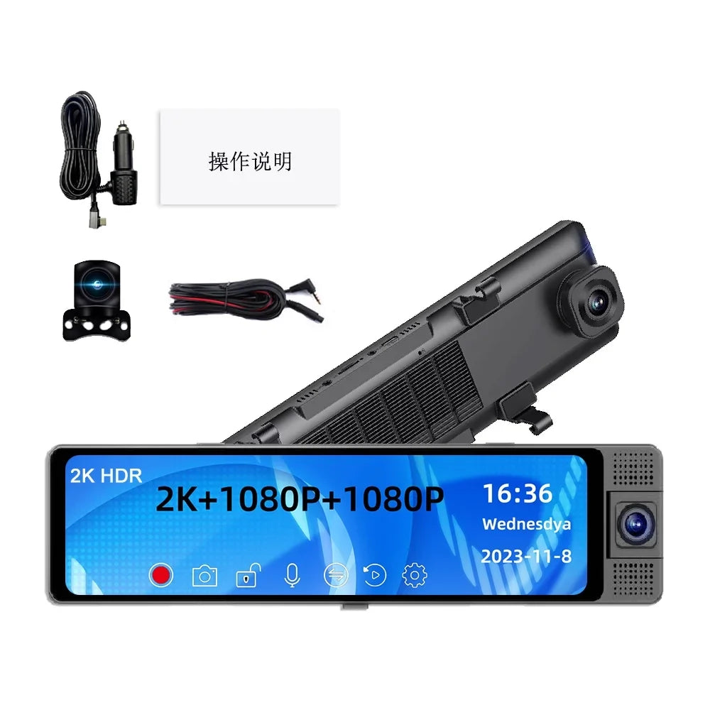3 Cam Car Rearview Auto Car Dashcam,Auto Dash Wide Dashcam Video Spirastell Wide Mirror Dashcam Dash Car Rearview Auto Camera - Safety Auto Mirror Car - Car Car Car WIFI Cam Wide Clear Cameras 3