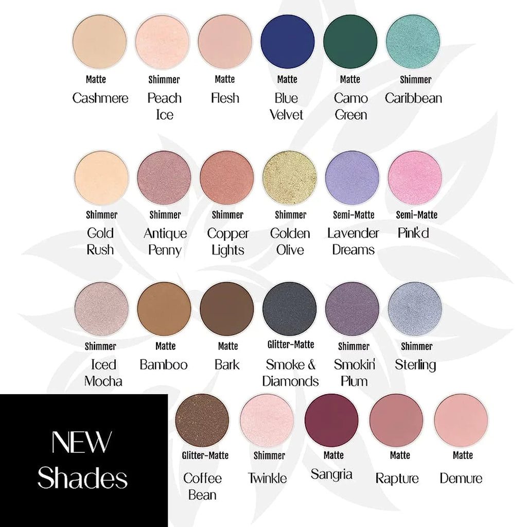 in Sterling Velvety 100% USA, Organic Made Smooth Eyeshadow Pressed Powder, Finely BaeBlu Hypoallergenic Natural