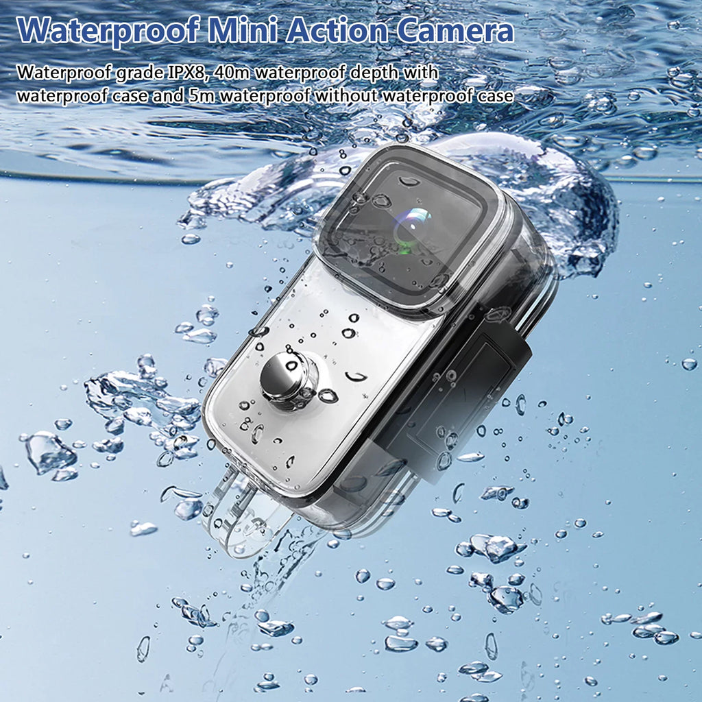 Face SJCAM C200 Screen Action Waterproof Inch Re 4K -Shake 6- Body 1.28 WiFi IPS 5M Supports with