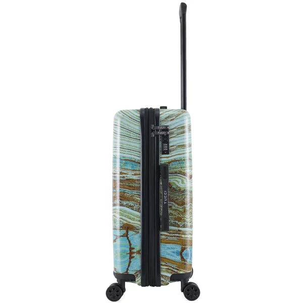 Disegno - Marble Luggage Emerald Earth Hardside TUCCI Medium 24-inch Art