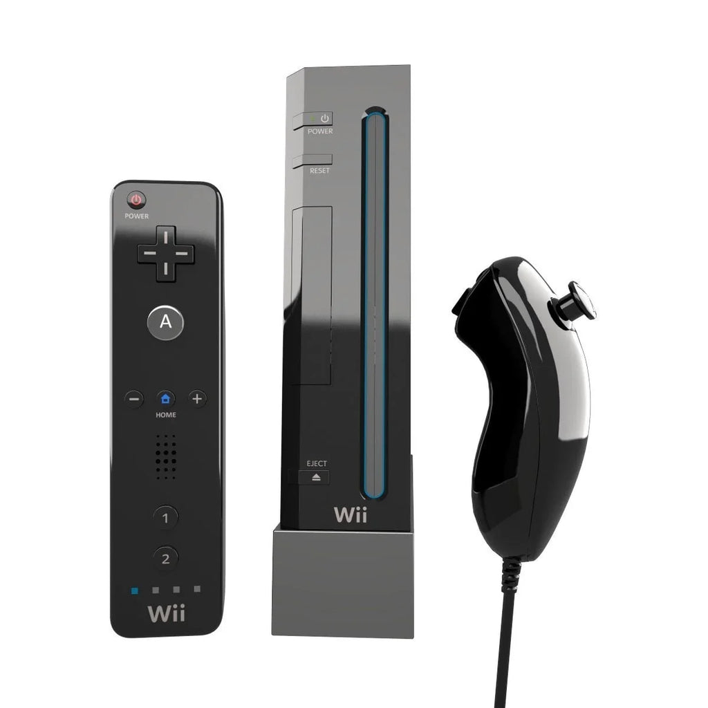 Like Nintendo Bundle + AXTION Console Black New BOLT Cleaning Wii Kit Headset Gaming