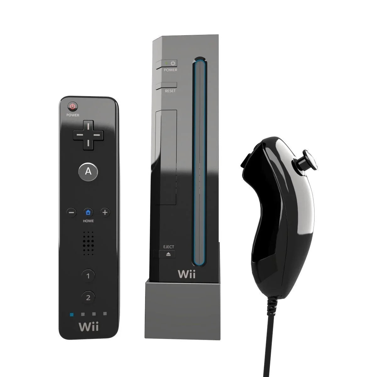 Like Nintendo Bundle + AXTION Console Black New BOLT Cleaning Wii Kit Headset Gaming