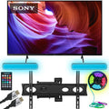 TV Mount, HDR Light - Motion Cables KD50X85K Reactive with Setup Package Sound 4K Full TV & Smart Bundle Strip Home Monster HDMI with Cables, LED RGB Monster Theater 50" X85K