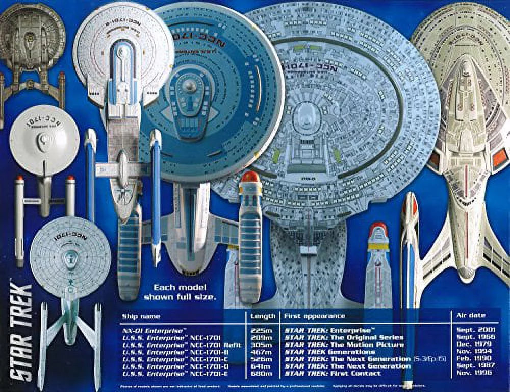 USS Snap AMT Plastic 1/2500 Space Models Enterprise AMT954 Set Star Box Trek