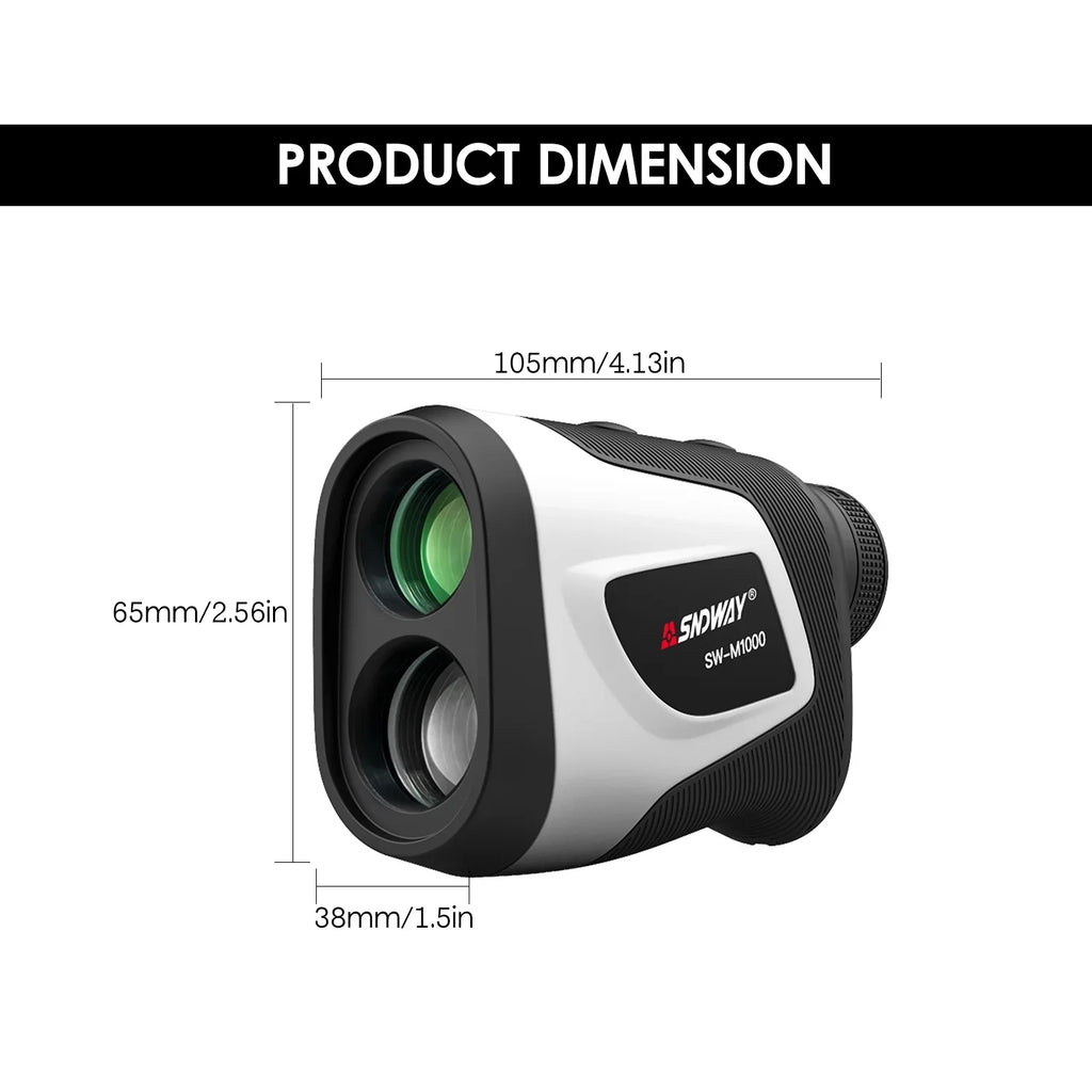 Meter Trajectory With Function Pole Lock exterior Ruler 6X Flag Magnification Handheld 3~1000M Distance Rangefinder Compensation High Dcenta Telescope Digital