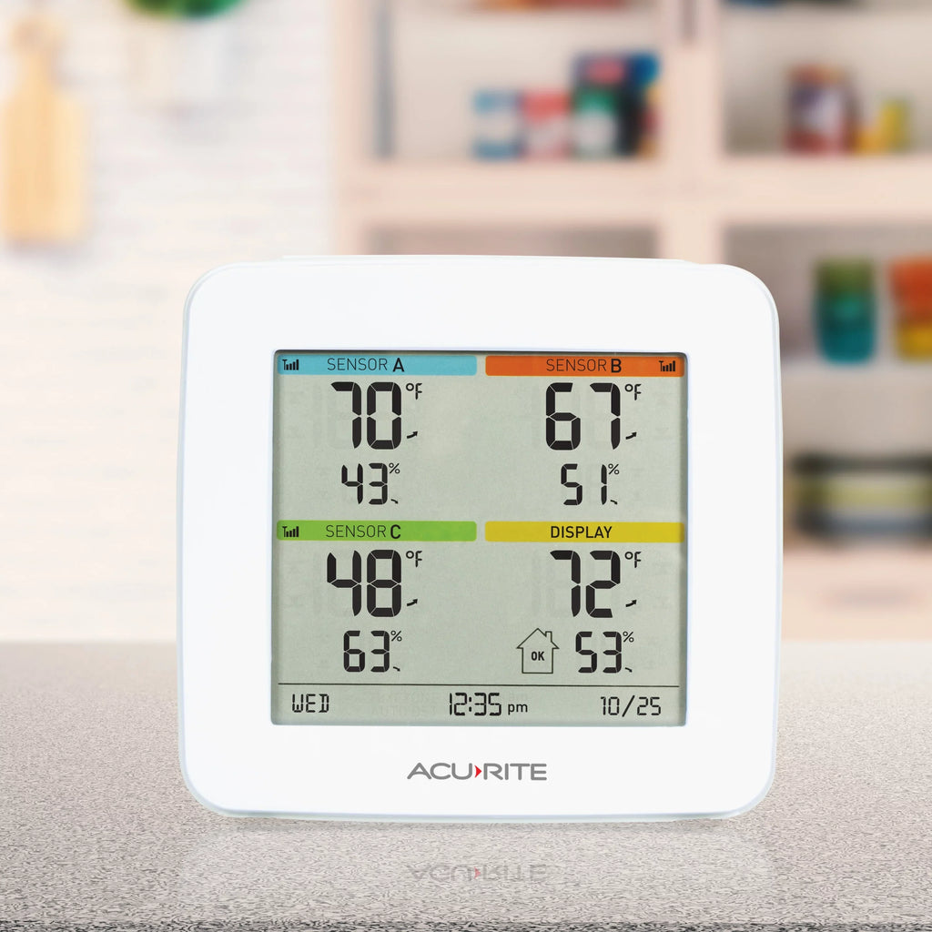 Sensors Temperature with (01096M) Station Indoor/exterior 3 & AcuRite Humidity