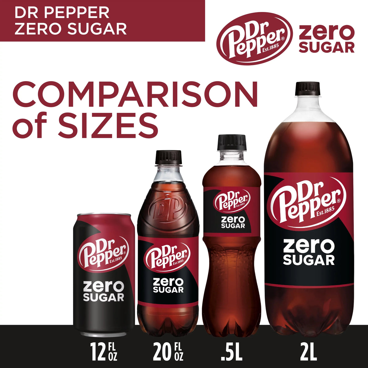 Cans Pop, Zero Soda Pack 24 Dr oz, fl Sugar 12 Pepper