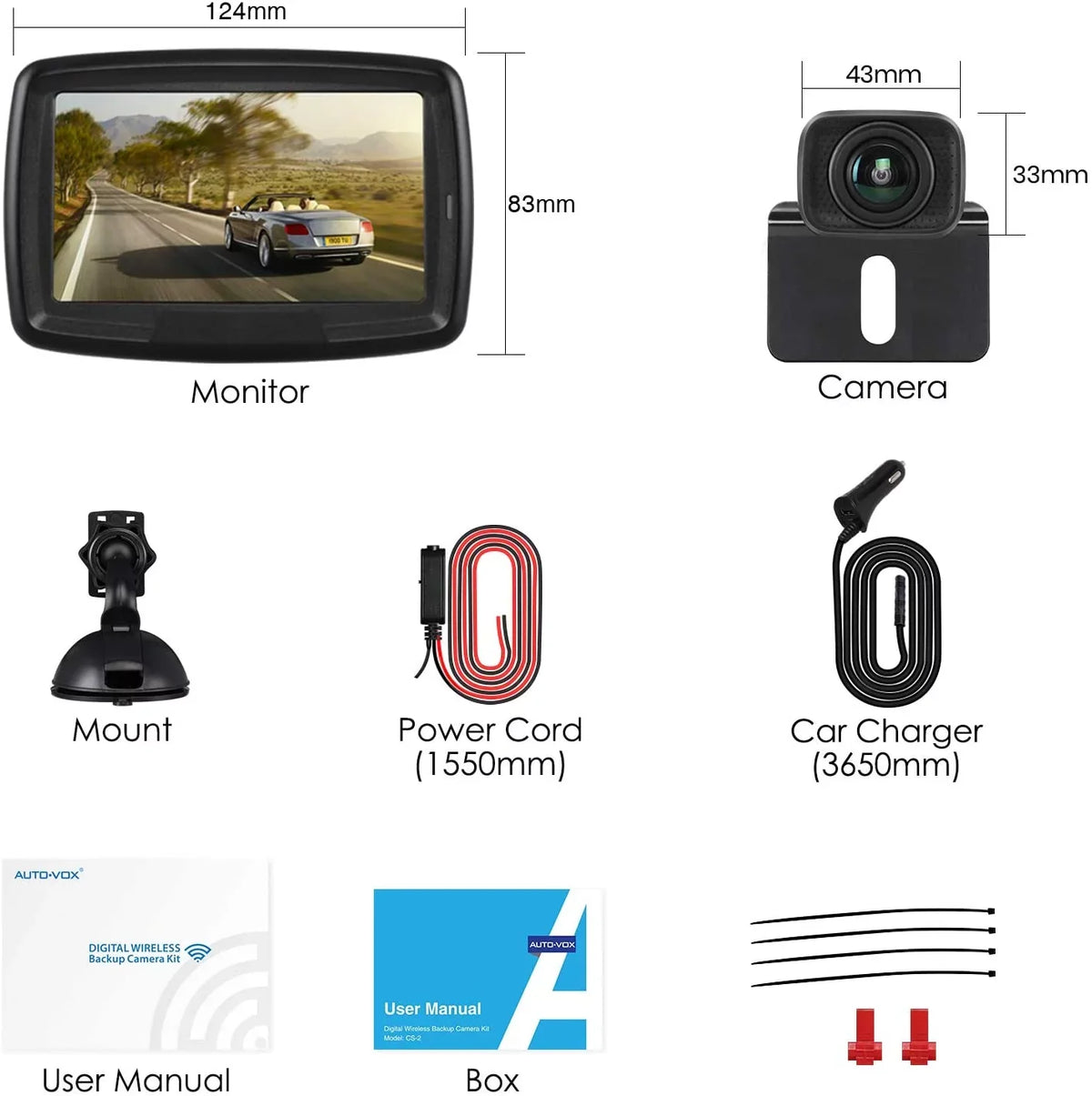 for Camera Camera Reversing Trucks, Rear Wireless Backup Camera Waterproof Wireless for BackUp Digital System Installation, Trailer Easy Vehicle View Camera