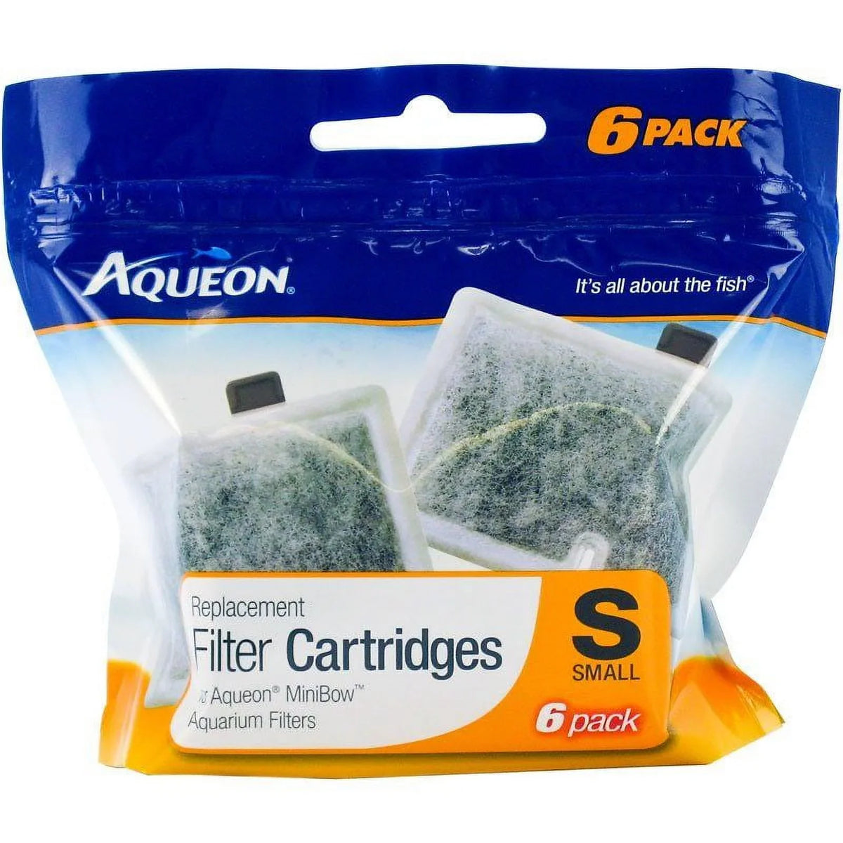 (6/PK) Replacement Cartridge (2 Filter Small Aqueon Packages) QuietFlow