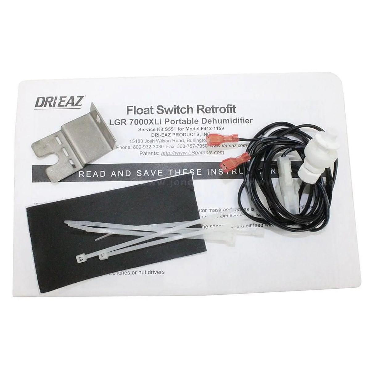 7000XLi DriEaz Switch Safety for (0201666 LGR S551) Overflow