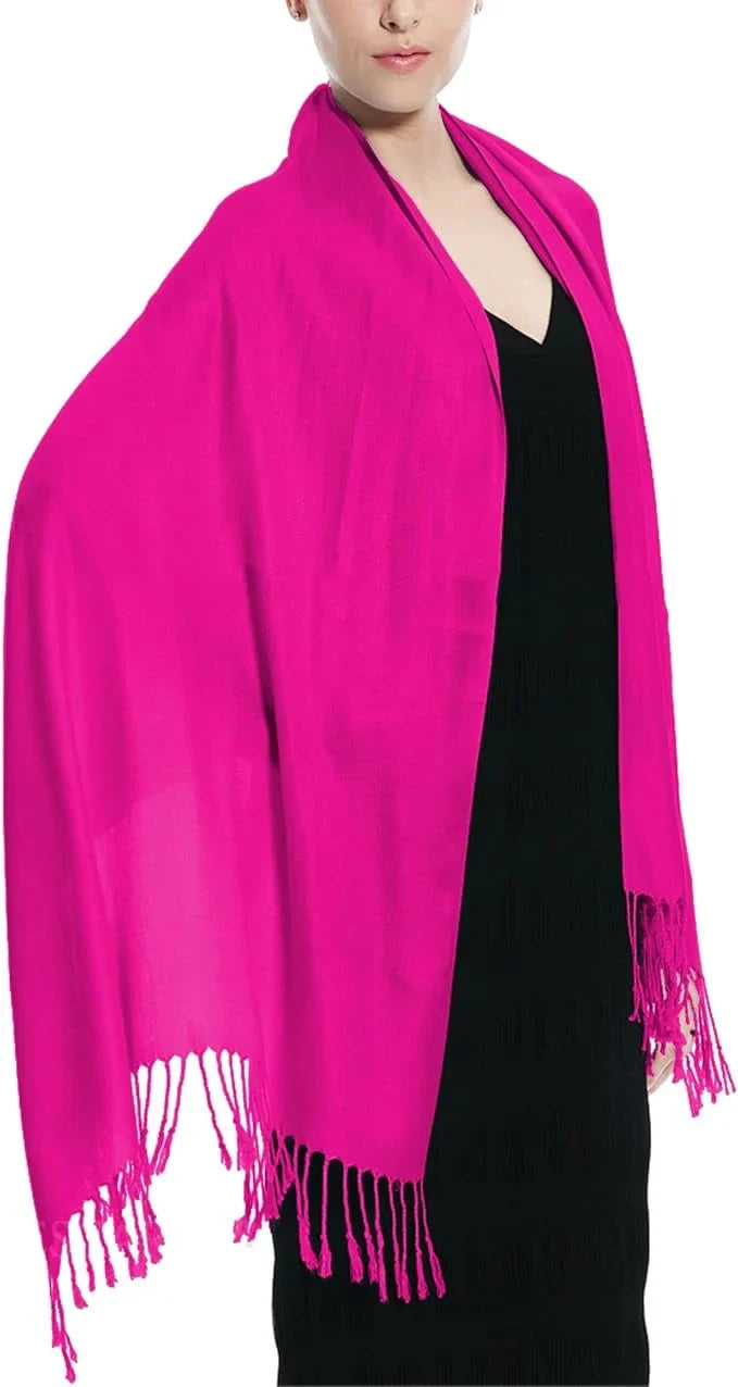 Pashmina Wrap, Set Pink) Pink Bridal Shawl, 10 Hot of Wedding Scarf Bridesmaid (Hot Shawl Shawl,