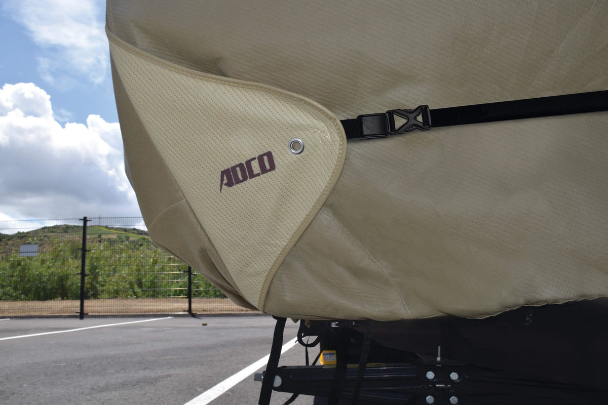 ADCO Fits 18', Trailer 15'1" Covercraft Travel 74839 Lot by for RV, Cover Storage Tan -