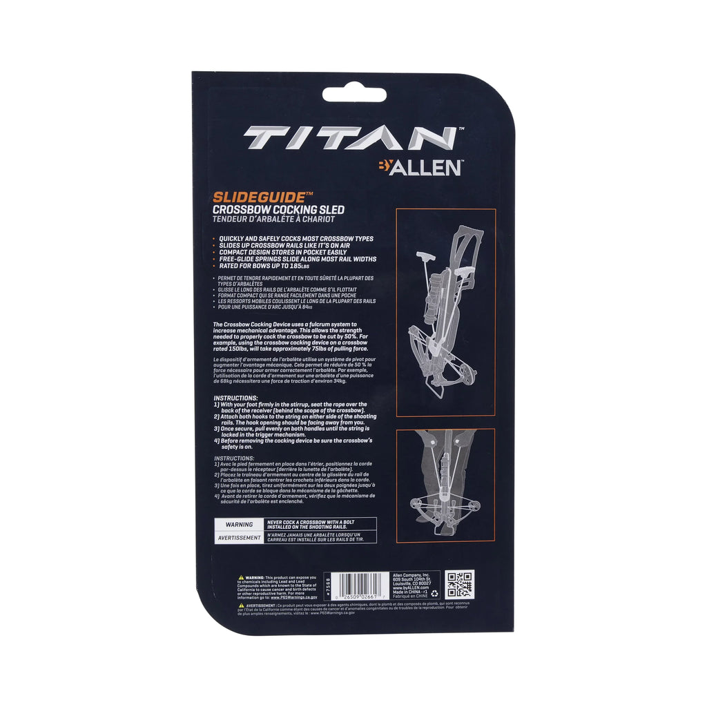 Titan Crossbow Sled, Black SlideGuide