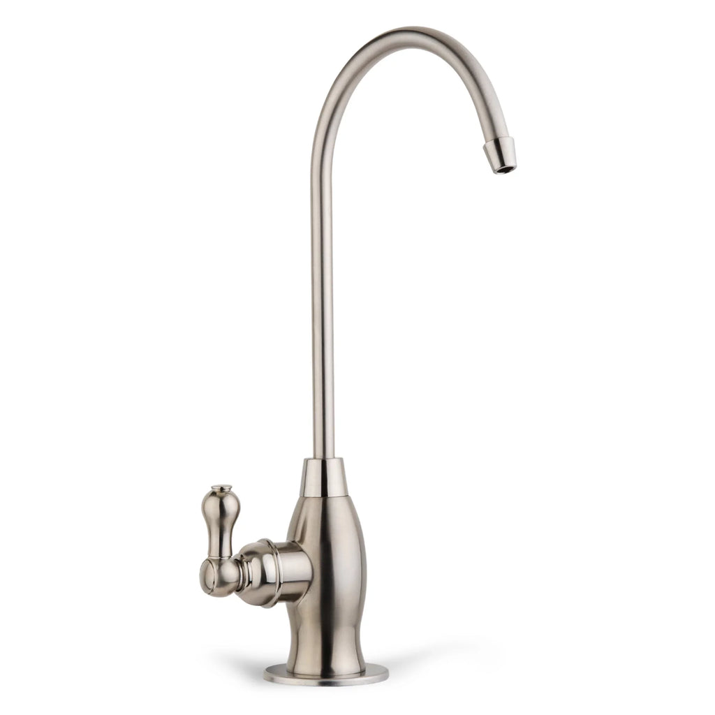Brushed iSpring Heavy Drinking Osmosis, Spout Contemporary Reverse Faucet, Nickel Kitchen Sink RO GK1-BN Duty High liquid, Bar