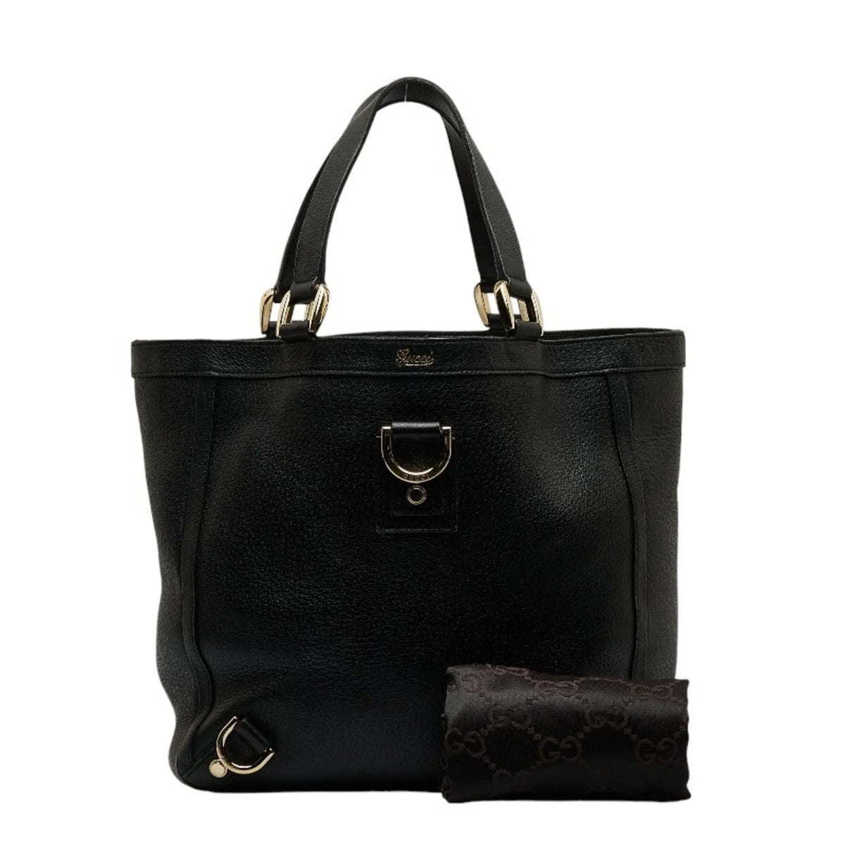 Handbag Women's Pre-Owned Abbey (Good) Tote Black 130739 Bag Leather