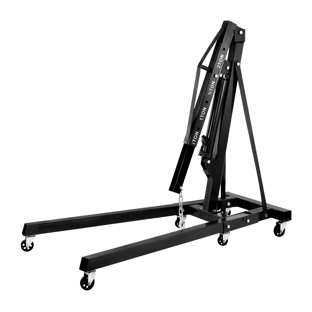 Heavy Crane Lifting Picker Engine 2-ton, Capacity 4400lbs, Duty And Crane Engine Folding Engine Legs, Shop Hoist, With Crane, Folding Cherry Shop Manual Steel Telescopic Boom Crane Hydraulic