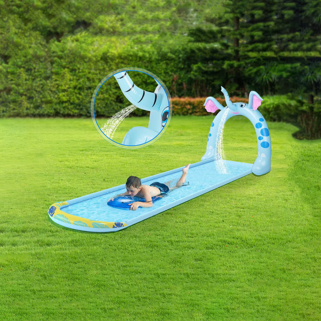 Central Arch liquid Slide Sprayer 16' Elephant Inflatable Kids Toy exterior Pool