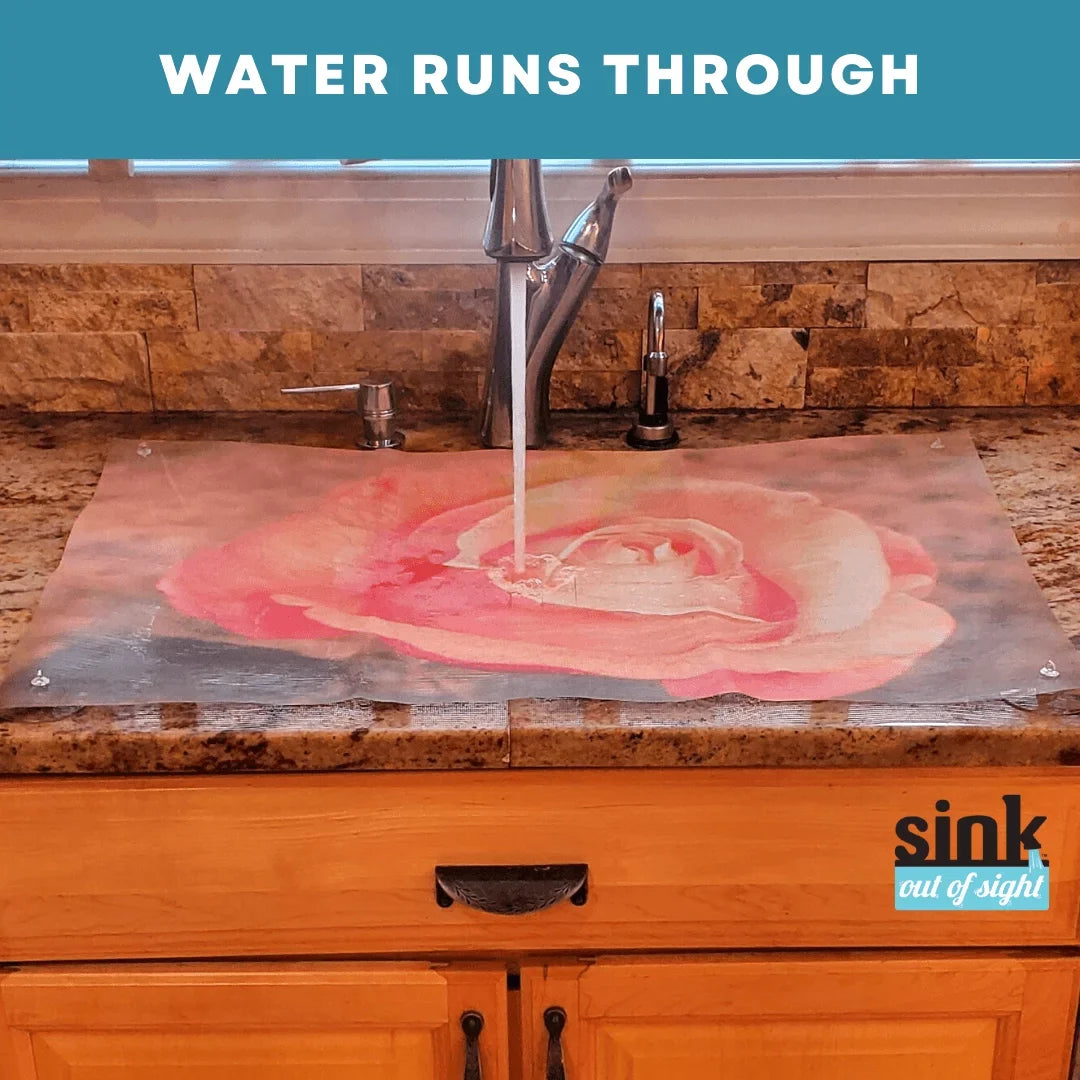 5 Home coverage for Debris Sink dimension Designs, of adjustable Cover, double cover, sizes. Sink Hot/Cold through and Sight- 2 Out Design: -SK2-JR2-a Rose Décor pass 39.5"X20" sink Kitchen Jenny's Liquids
