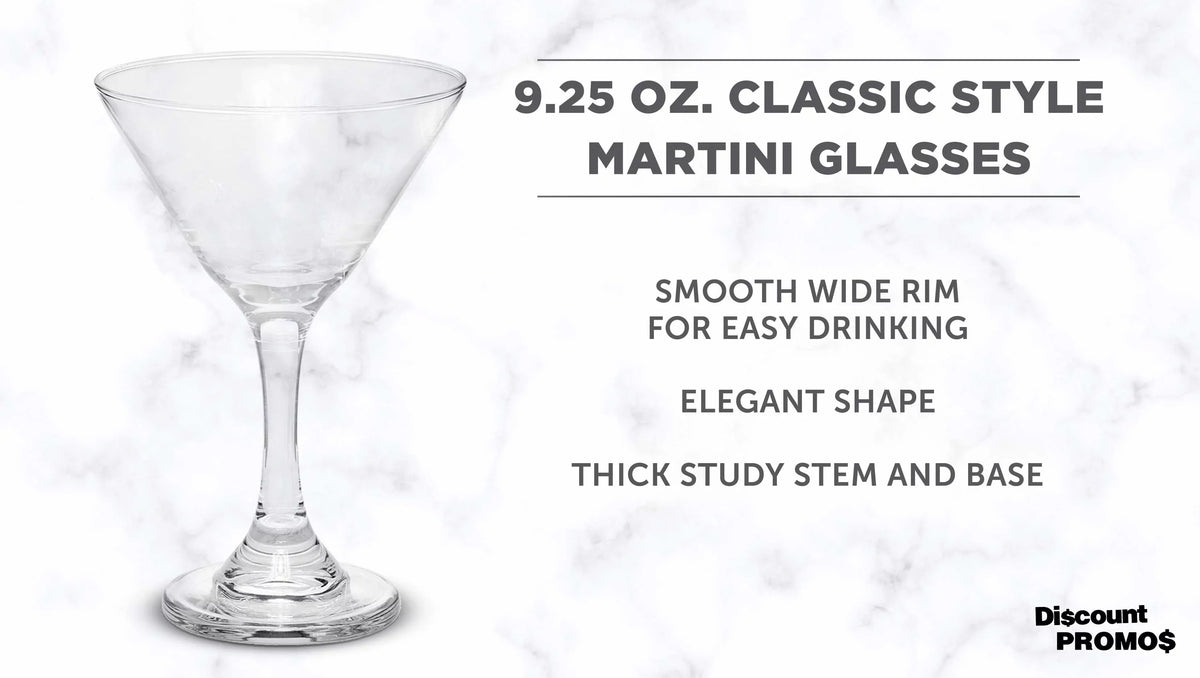 '- Wedding - Set Party Martini for Classic Favors, Bulk Events Glasses Favors, Clear Cocktails, oz. Great Pack 10, of 9.25