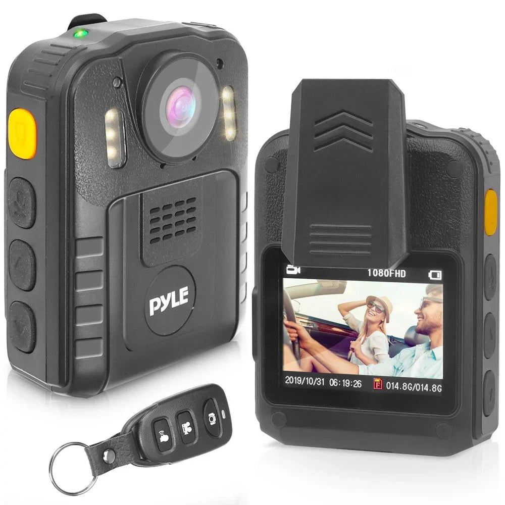 Night Compact Camera Police Body Pyle HD 1296p Vision Wireless PPBCM92