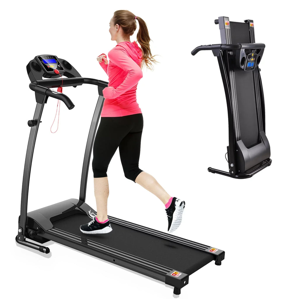Safety Walking Exercise and Foldable Jogging Treadmill display,Pulse Home for Electric Running Office Key Sensor,Cup w/LCD Fitness Holder