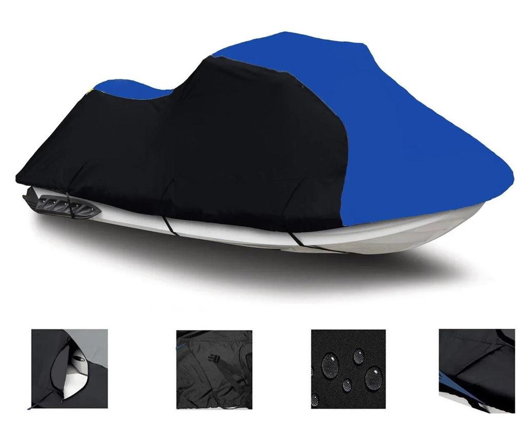 Compatible TOP 1999 2002 THE Cover BLACK Watercraft 2004 2000 / for Jet BLUE 130Di Cover HEAVY-DUTY, 2003 Kawasaki Ski Seater 2 LINE 2001 OF