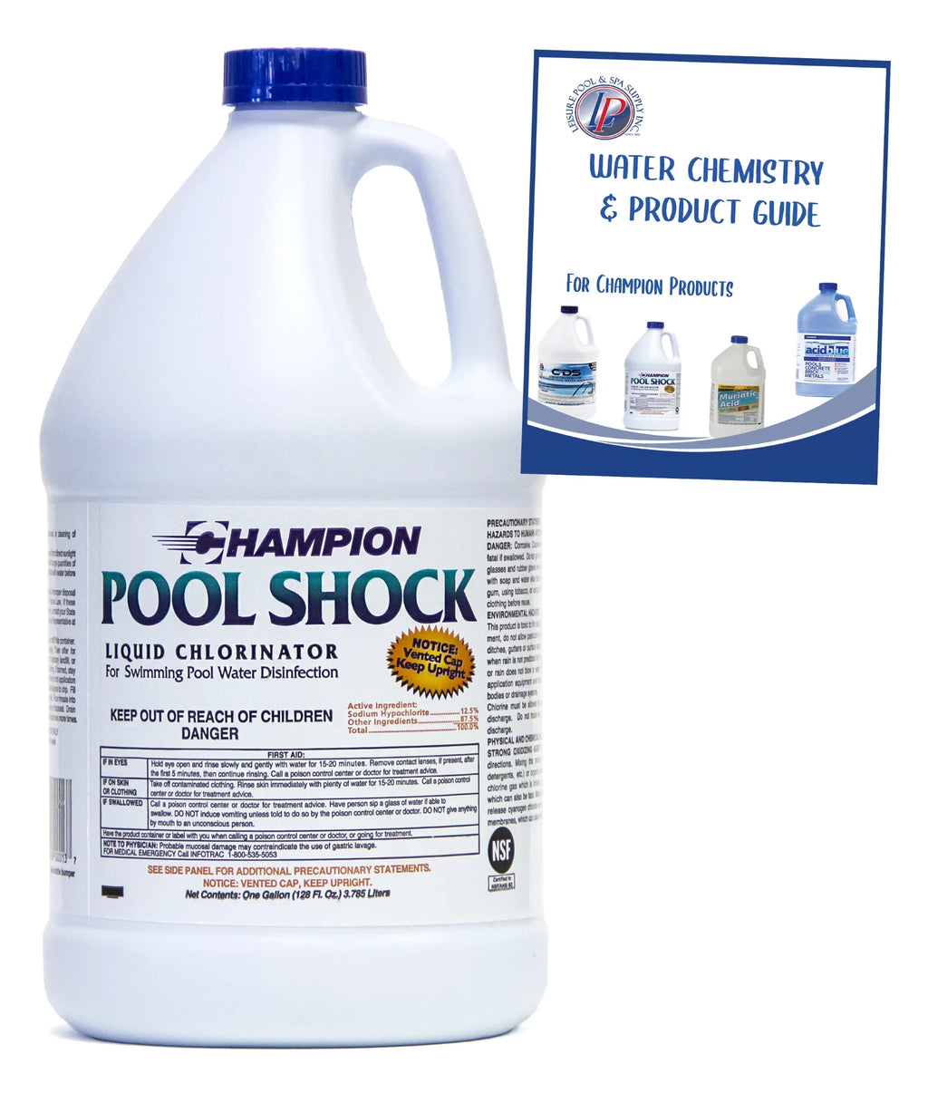 Chlorine Shock - Hypochlorite 12.5% Sodium Liquid Gallons) 1 Pool (Case -