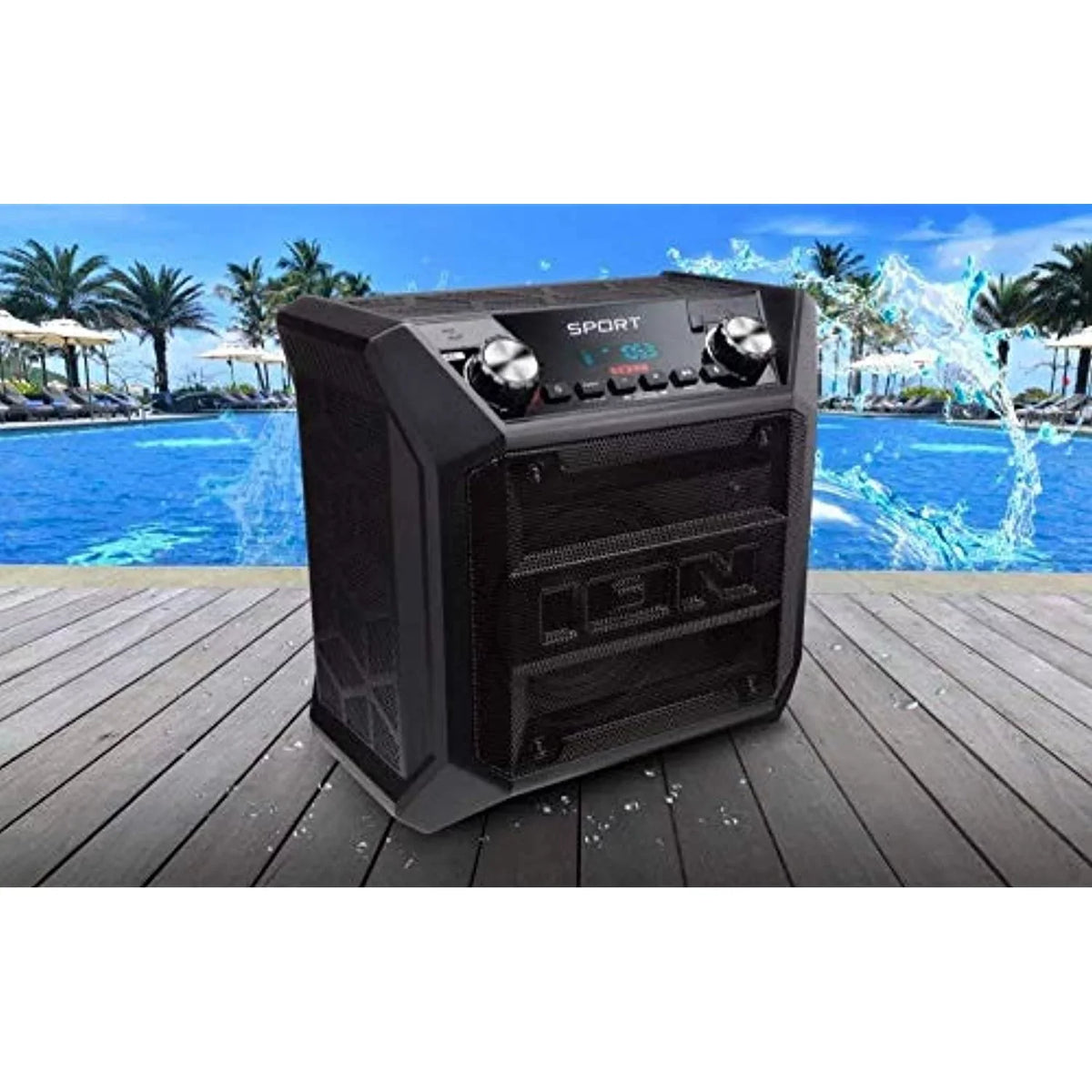 (Sport Audio Rugged Speaker ION Tailgater) All-climate (Refurbished) Wireless Restored Bluetooth System SPORT