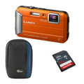 Refurbished) LUMIX 16MP Accessories Camera Bundle with Panasonic (Certified TS25