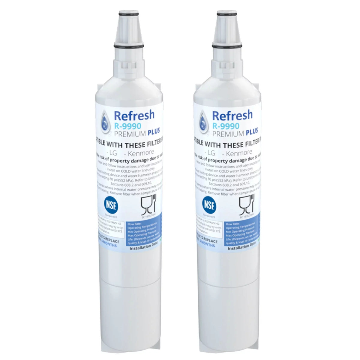 Pack) LG Tier1 For -by Refresh (2 RWF1051 liquid Replacement Filter