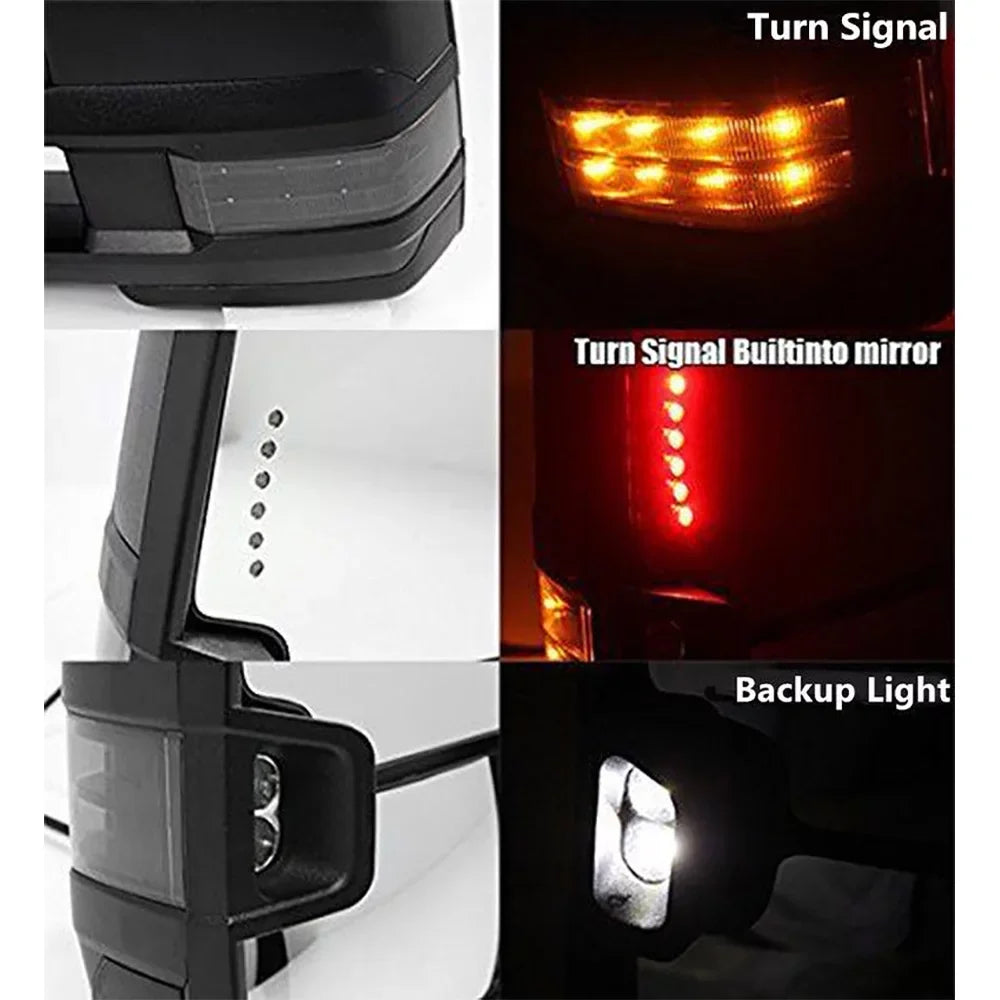Silverado Tow Lamp+Backup 2007-2014 CHEVROLET SILVERADO, 2007-2013 Power For select: 07-13 Sierra CHEVROLET Heated Base Mirror Fits TAHOE Turn Smoke