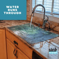 SK1-SS Hot/Cold Out Liquids Sunshine 2 20" adjustable, Cover, 30" Kitchen Decor Sight- Stream and Sink Design: x sizes. Home Sink Cover, of Single Through Pass Debris