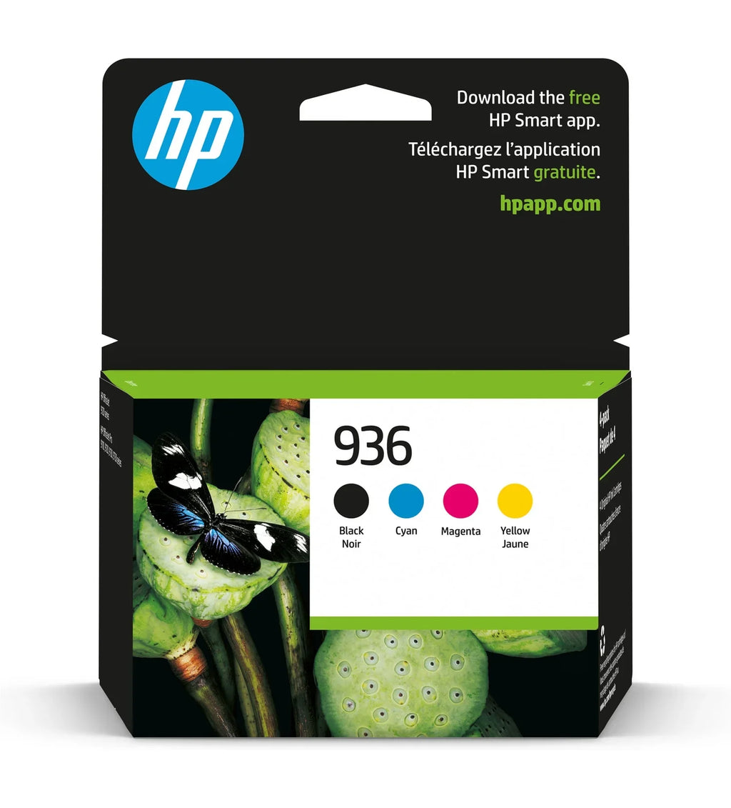 4-Pack Original 936 Cartridge HP Ink CMYK